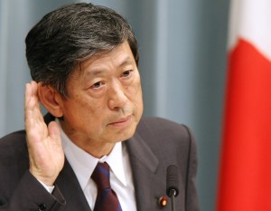 Masahiko Komura, newly appointed foreign minister, speaks during a news conference at the prime minister's official residence in Tokyo, Japan, on Tuesday, Sept. 25, 2007. Yasuo Fukuda was voted prime minister by the Japanese Diet after the first split vote in the houses of parliament since 1998. Photographer: Tomohiro OHsumi/Bloomnberg News.